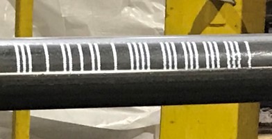 Pipe with OptiCode Barcode