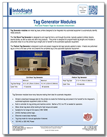 Tag Generator Modules Brochure