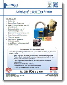 LL1000V Tag Printer Brochure